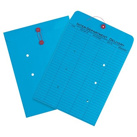 Bsc Preferred 10 x 13'' Blue Inter-Department Envelopes, 100PK EN1097